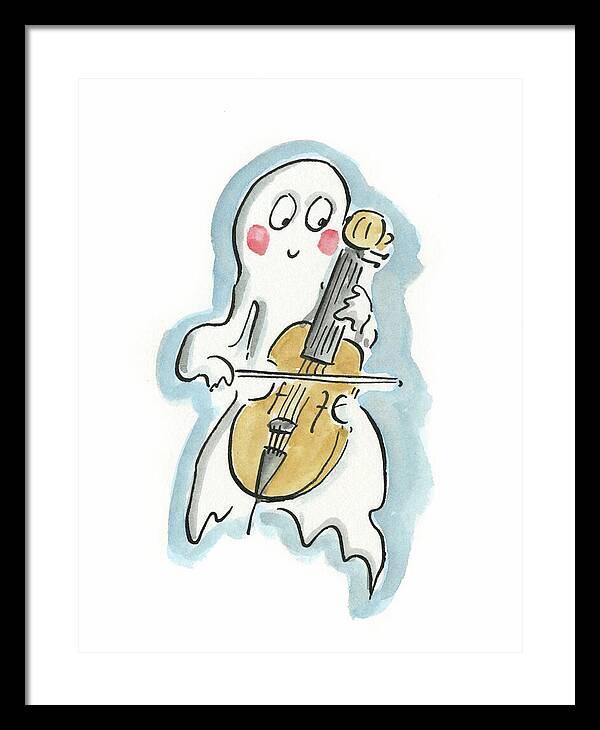 Ghost Cello - Framed Print