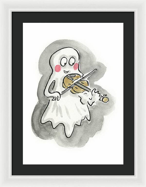 Ghost Violin - Framed Print