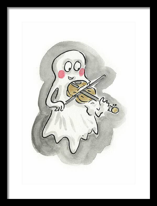 Ghost Violin - Framed Print
