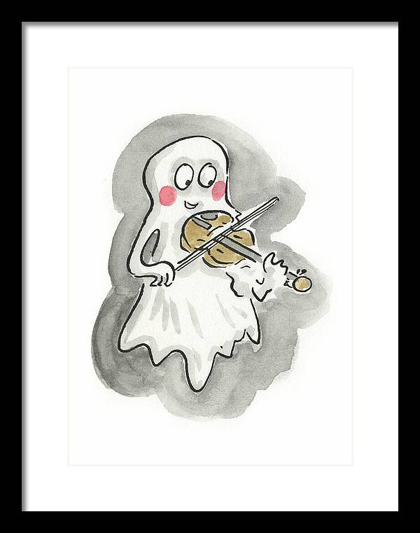 Ghost Violin - Framed Print