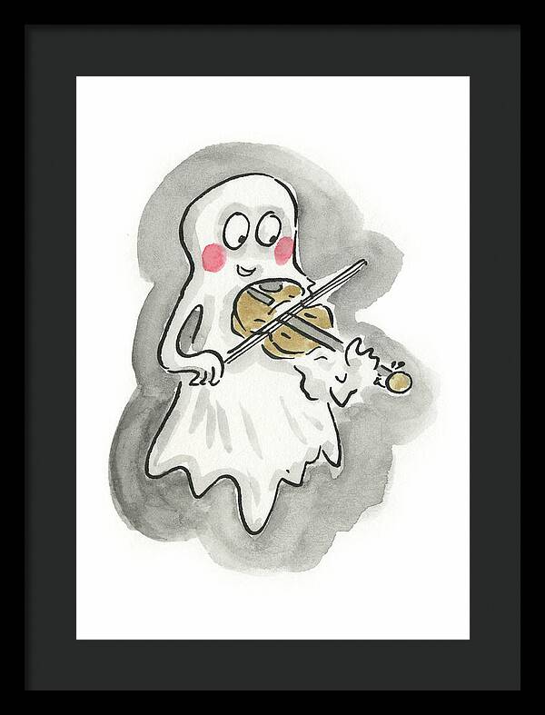Ghost Violin - Framed Print