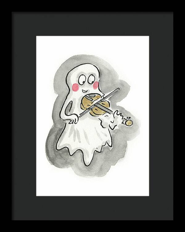 Ghost Violin - Framed Print