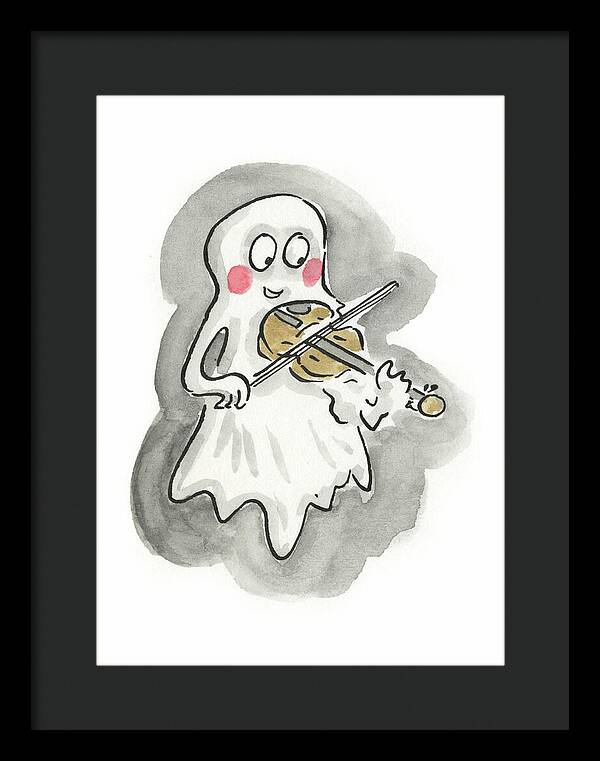 Ghost Violin - Framed Print