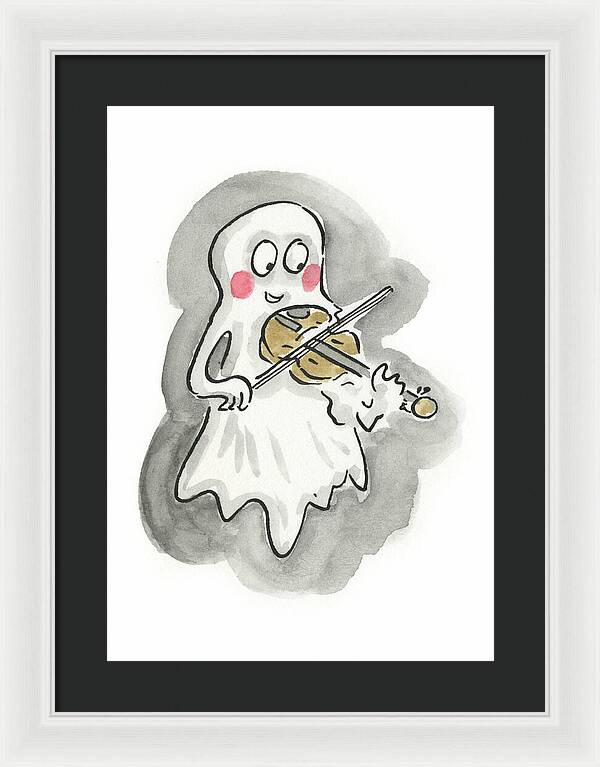 Ghost Violin - Framed Print
