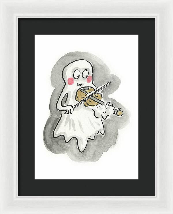 Ghost Violin - Framed Print