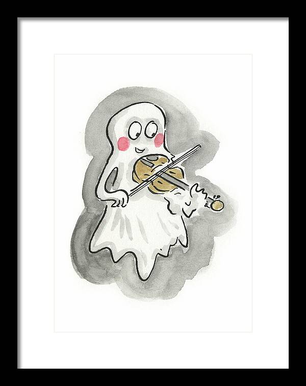 Ghost Violin - Framed Print