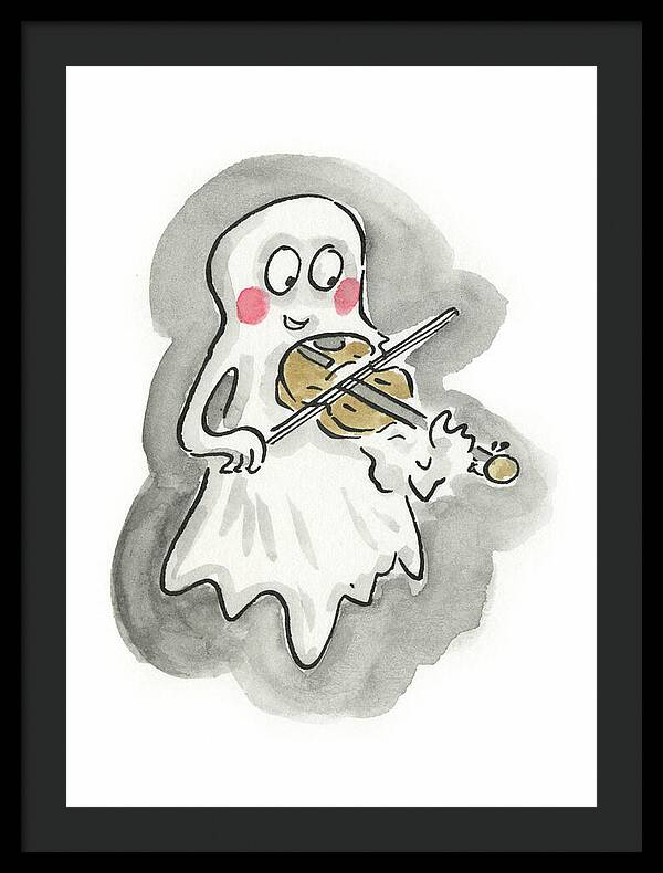 Ghost Violin - Framed Print