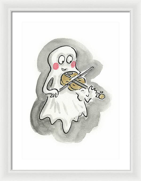 Ghost Violin - Framed Print