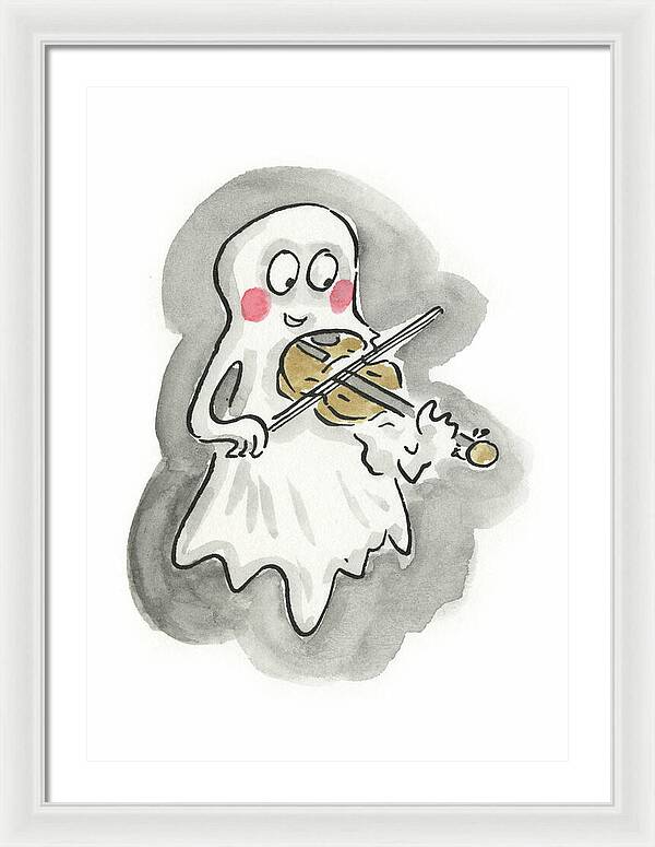 Ghost Violin - Framed Print