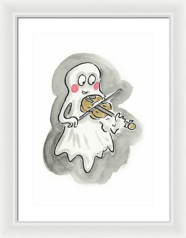 Ghost Violin - Framed Print