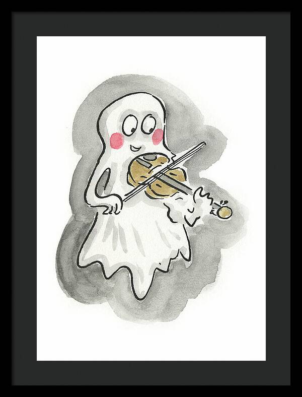 Ghost Violin - Framed Print