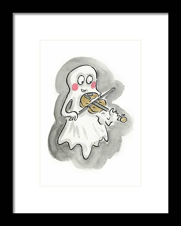 Ghost Violin - Framed Print