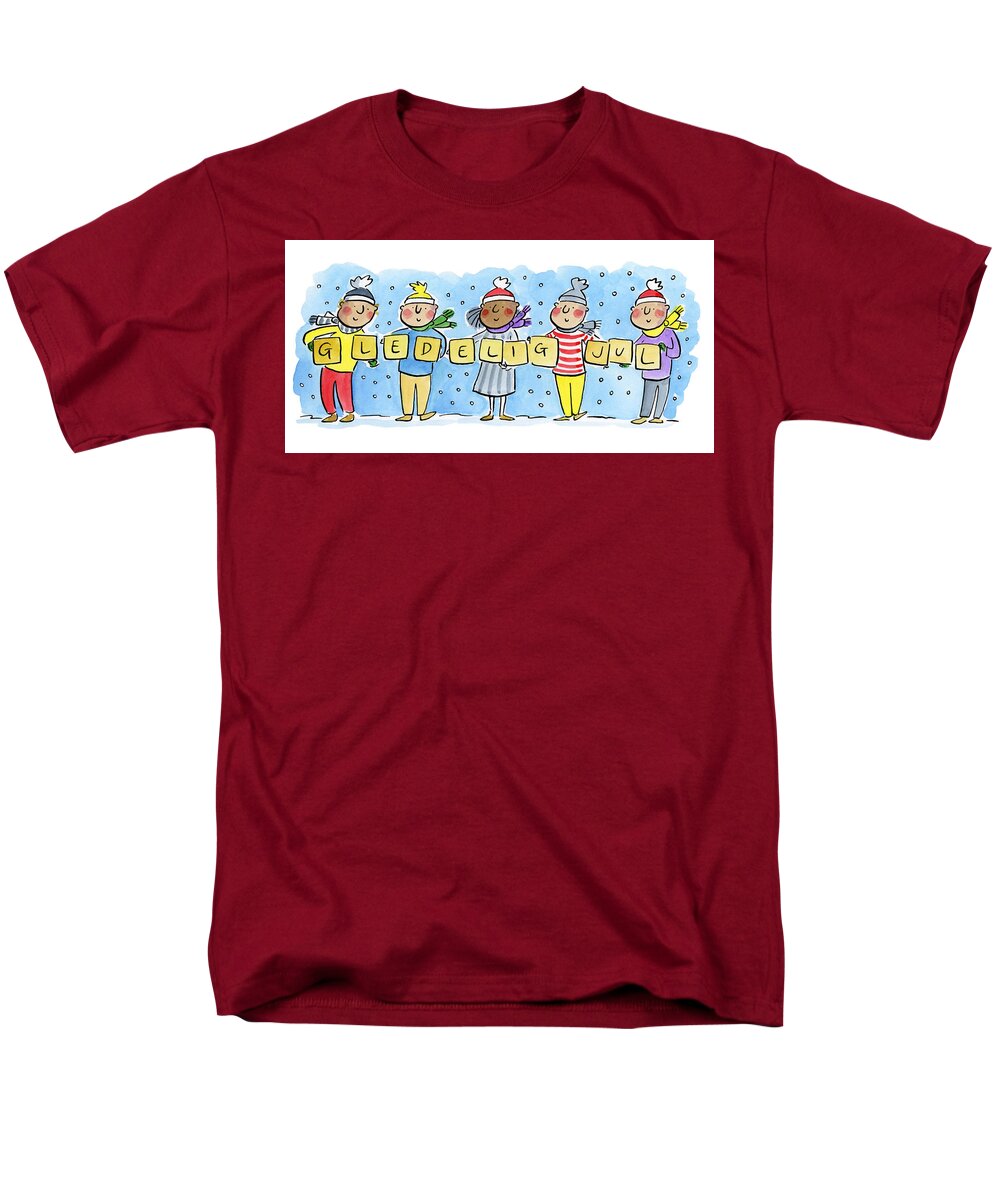 Gledelig Jul - Men's T-Shirt  (Regular Fit)