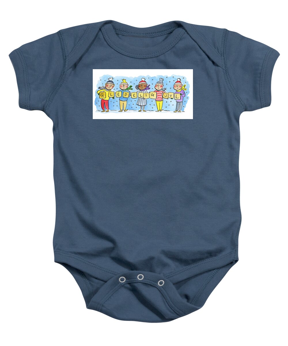 Gledelig Jul - Baby Onesie
