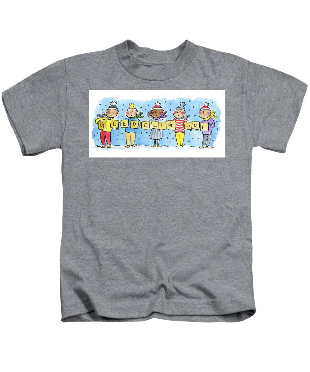 Gledelig Jul - Kids T-Shirt