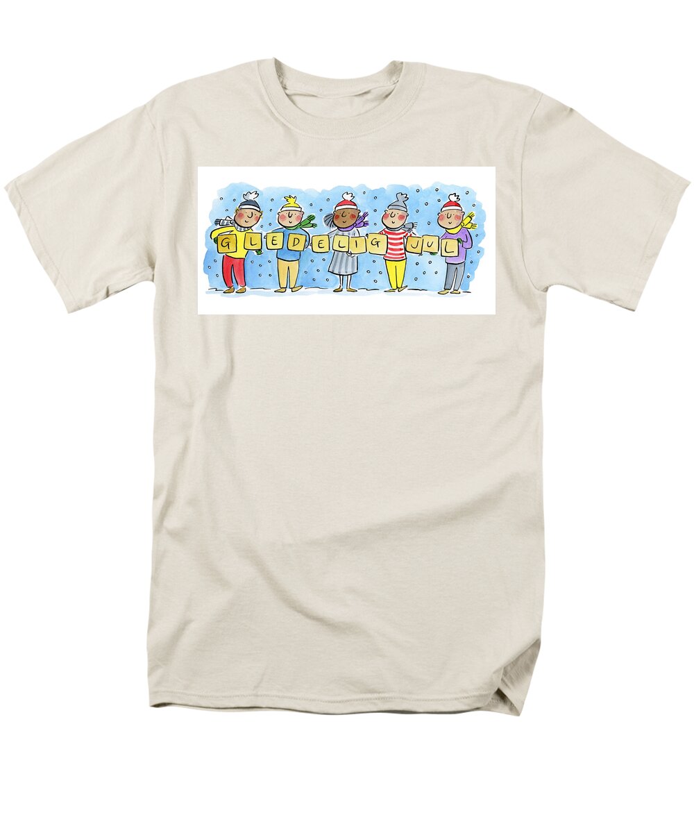 Gledelig Jul - Men's T-Shirt  (Regular Fit)