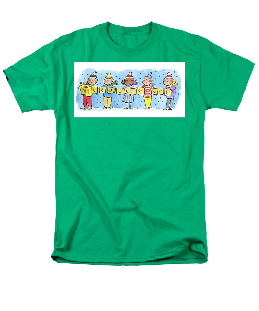 Gledelig Jul - Men's T-Shirt  (Regular Fit)