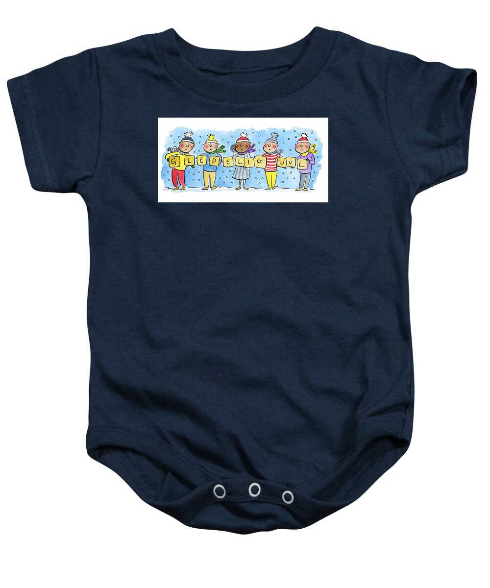 Gledelig Jul - Baby Onesie