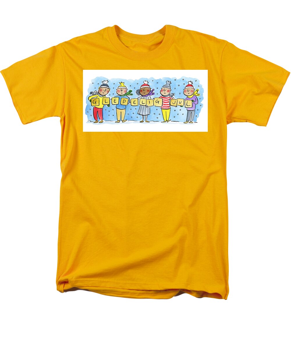 Gledelig Jul - Men's T-Shirt  (Regular Fit)