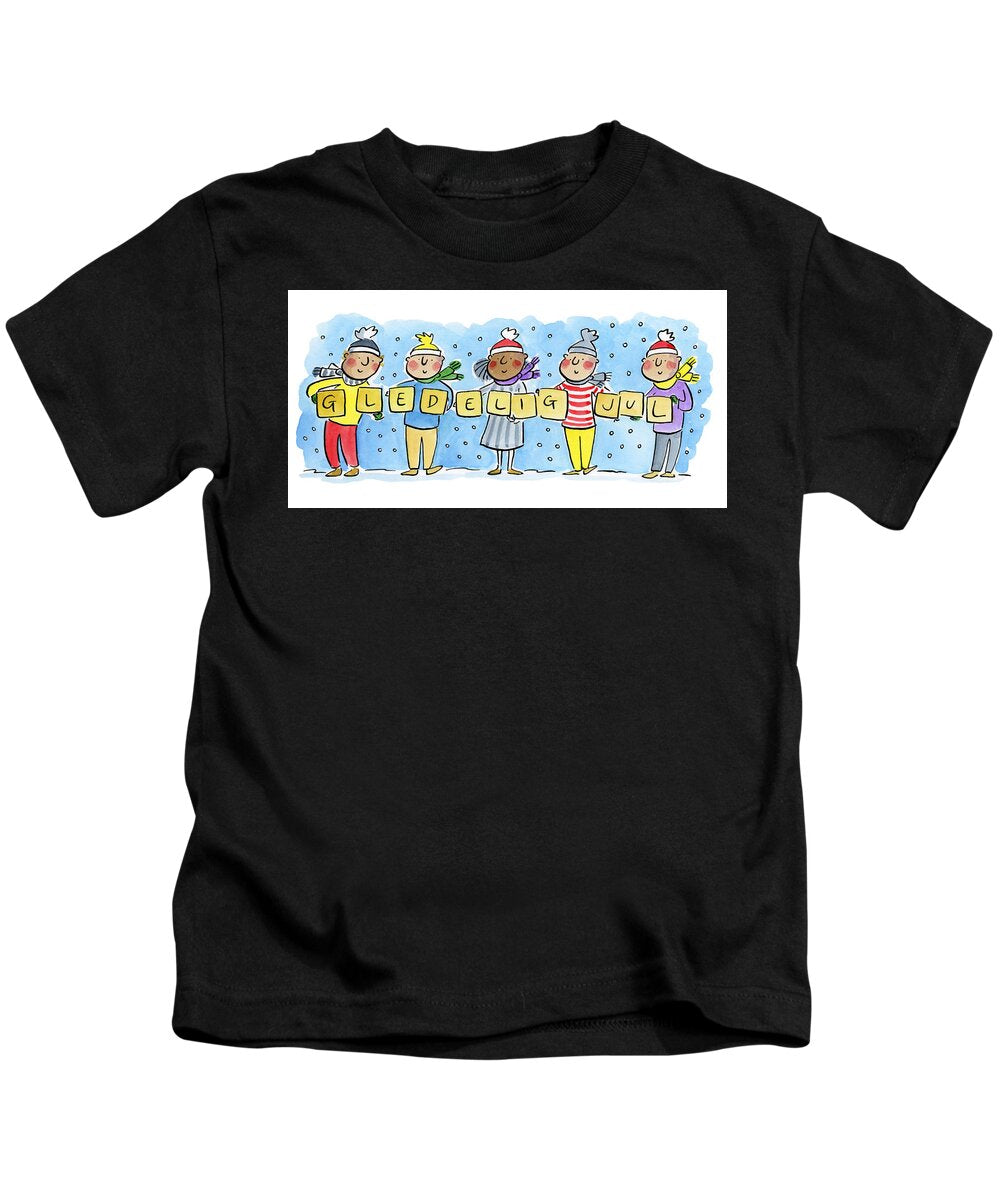 Gledelig Jul - Kids T-Shirt
