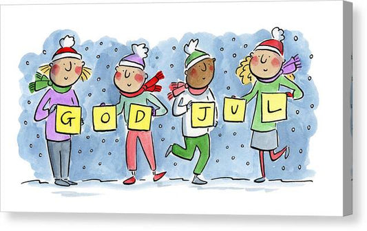 God Jul - Canvas Print