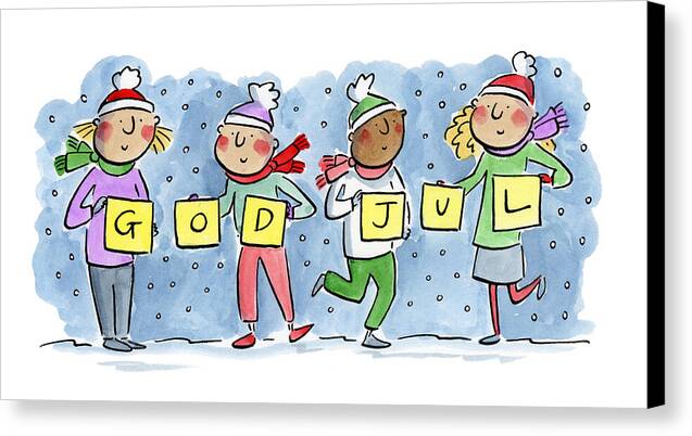 God Jul - Canvas Print