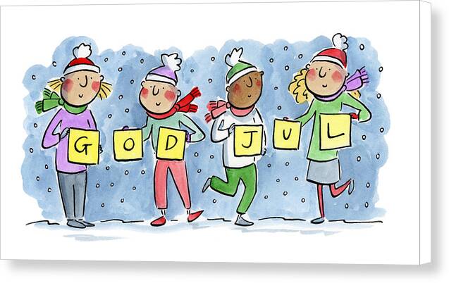 God Jul - Canvas Print