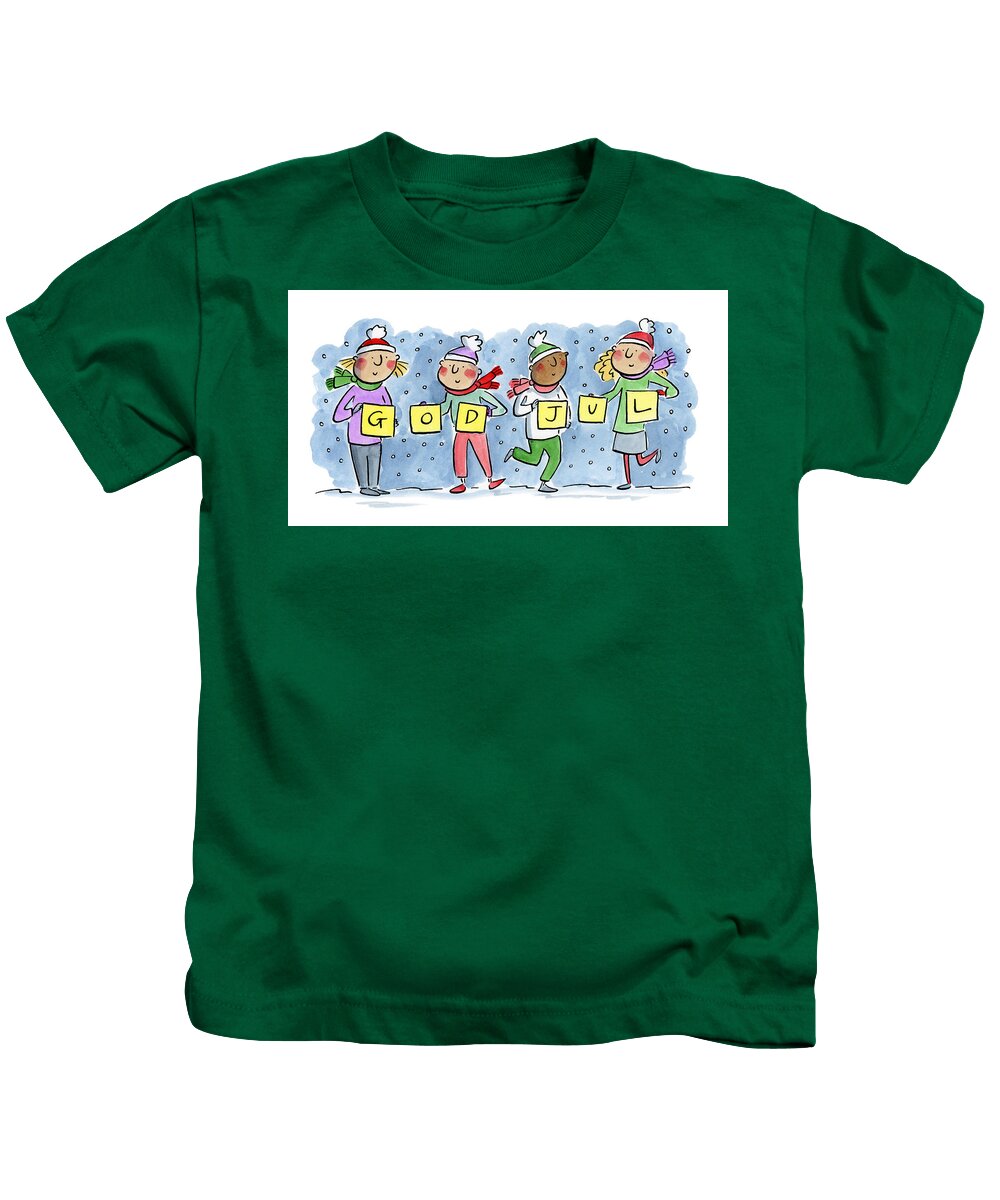 God Jul - Kids T-Shirt