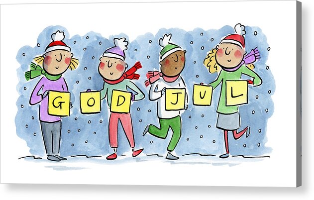 God Jul - Acrylic Print