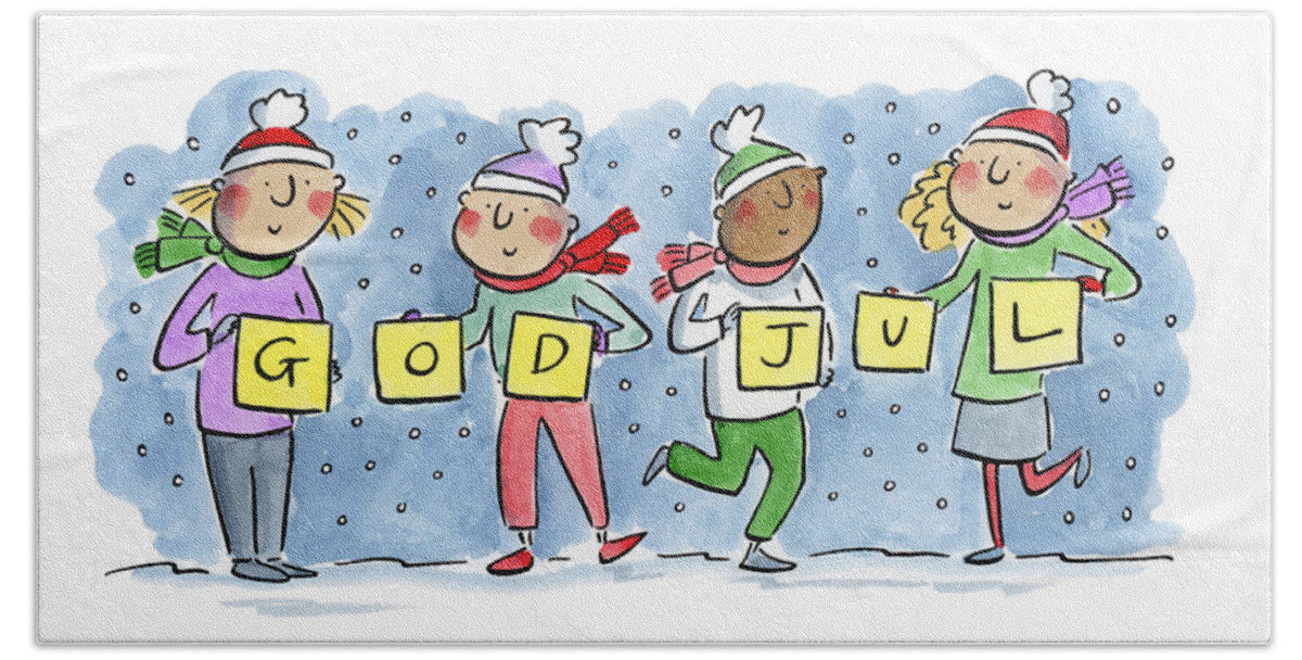 God Jul - Bath Towel