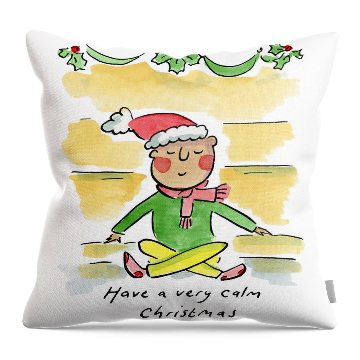 Have a very calm Christmas - Throw Pillow
