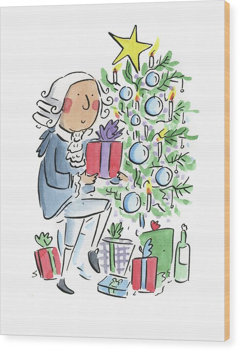 Haydn the Christmas Presents - Wood Print