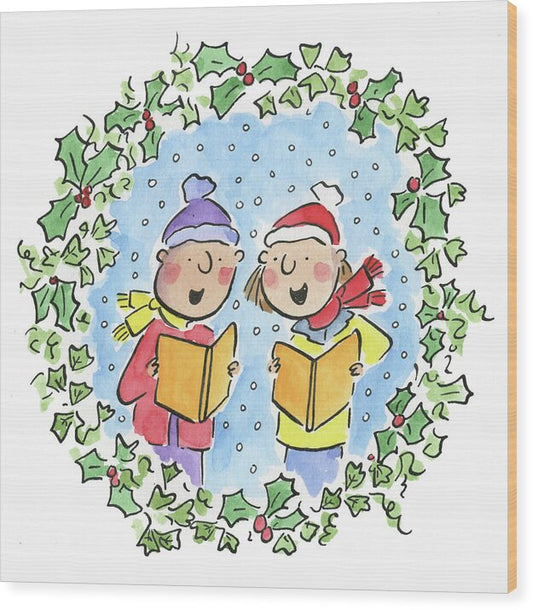 Holly and Ivy - Wood Print