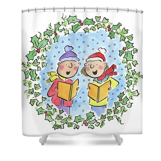 Holly and Ivy - Shower Curtain