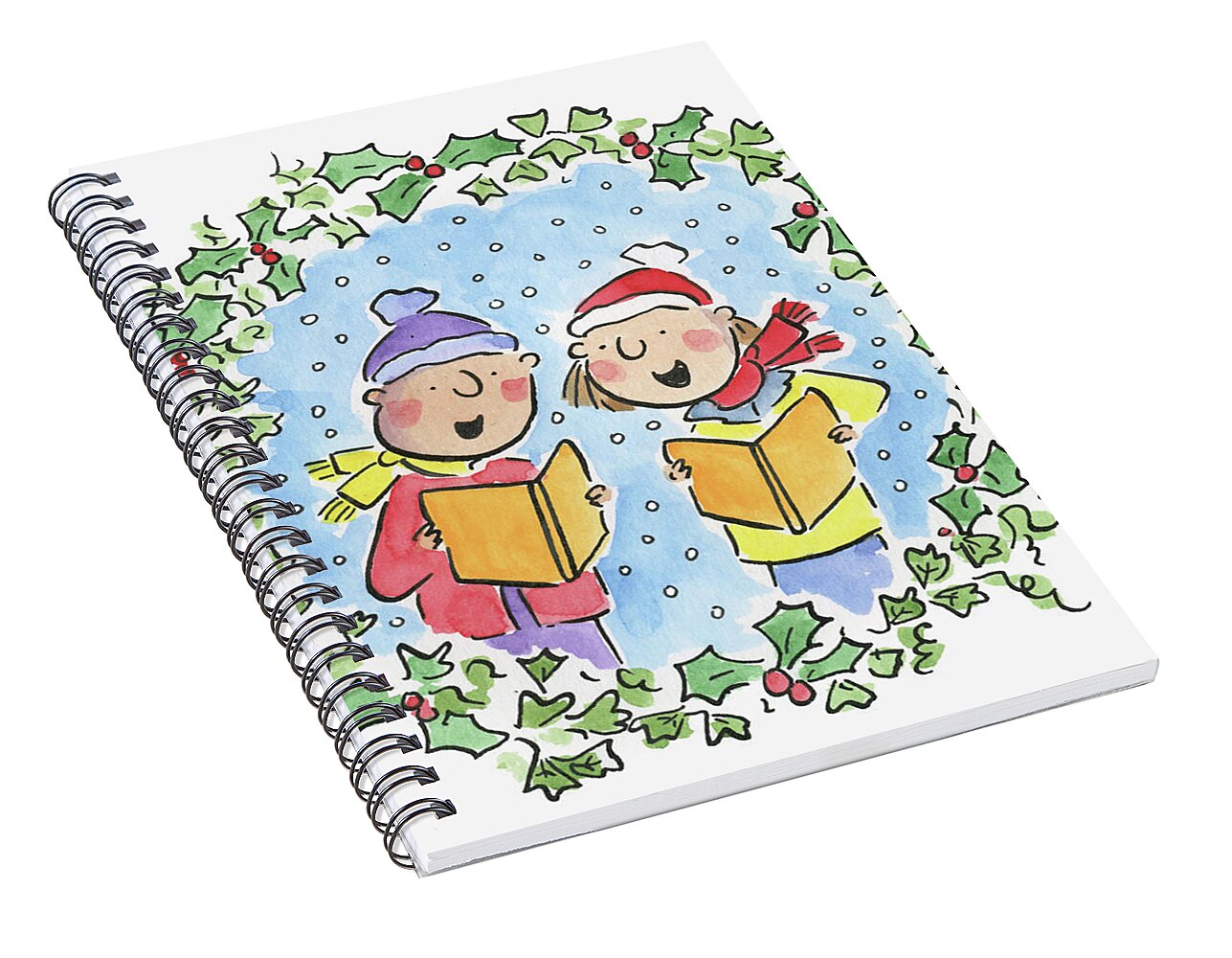 Holly and Ivy - Spiral Notebook