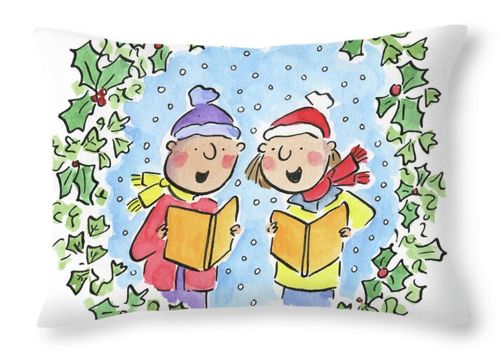 Holly and Ivy - Throw Pillow