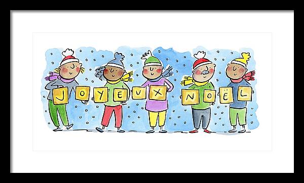 Joyeux Noel - Framed Print