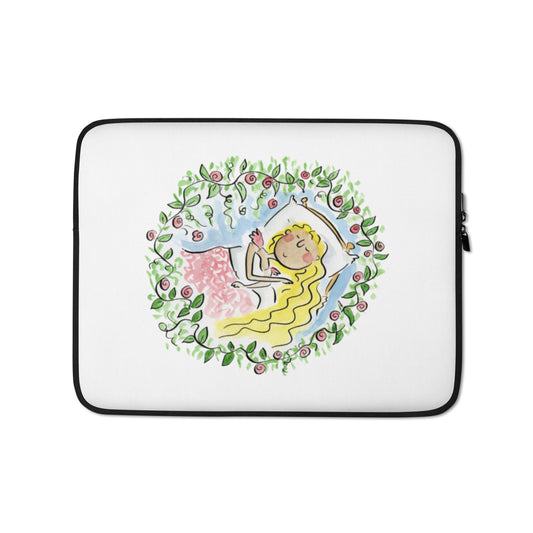 Sleeping Beauty Illustration by Rosie Brooks Laptop Sleeve