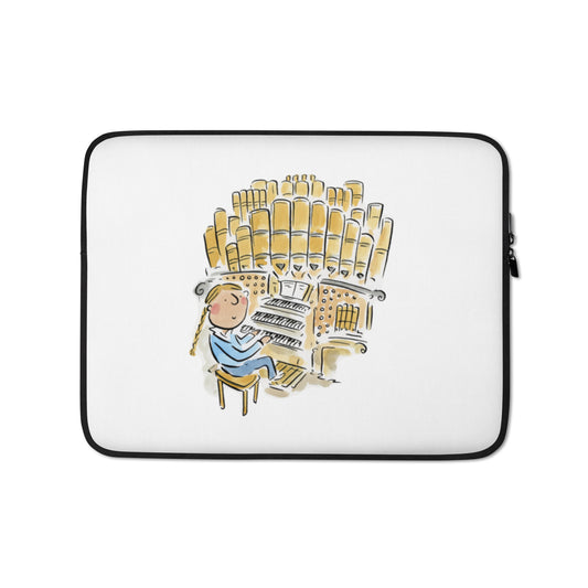 Organist Illustration by Rosie Brooks Laptop Sleeve