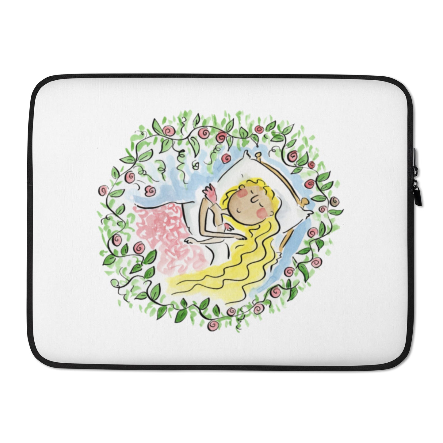 Sleeping Beauty Illustration by Rosie Brooks Laptop Sleeve