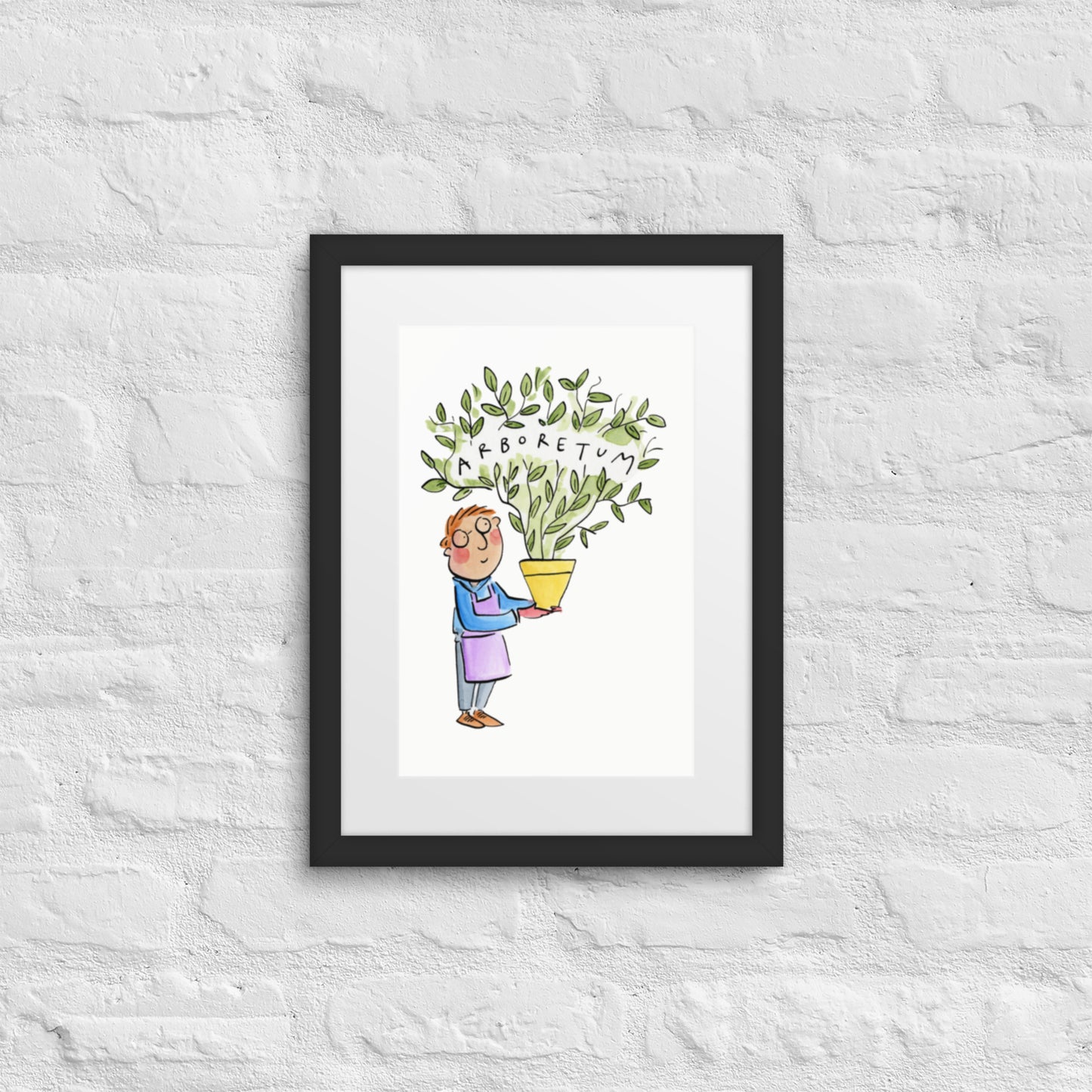 Arboretum Illustration by Rosie Brooks Framed poster