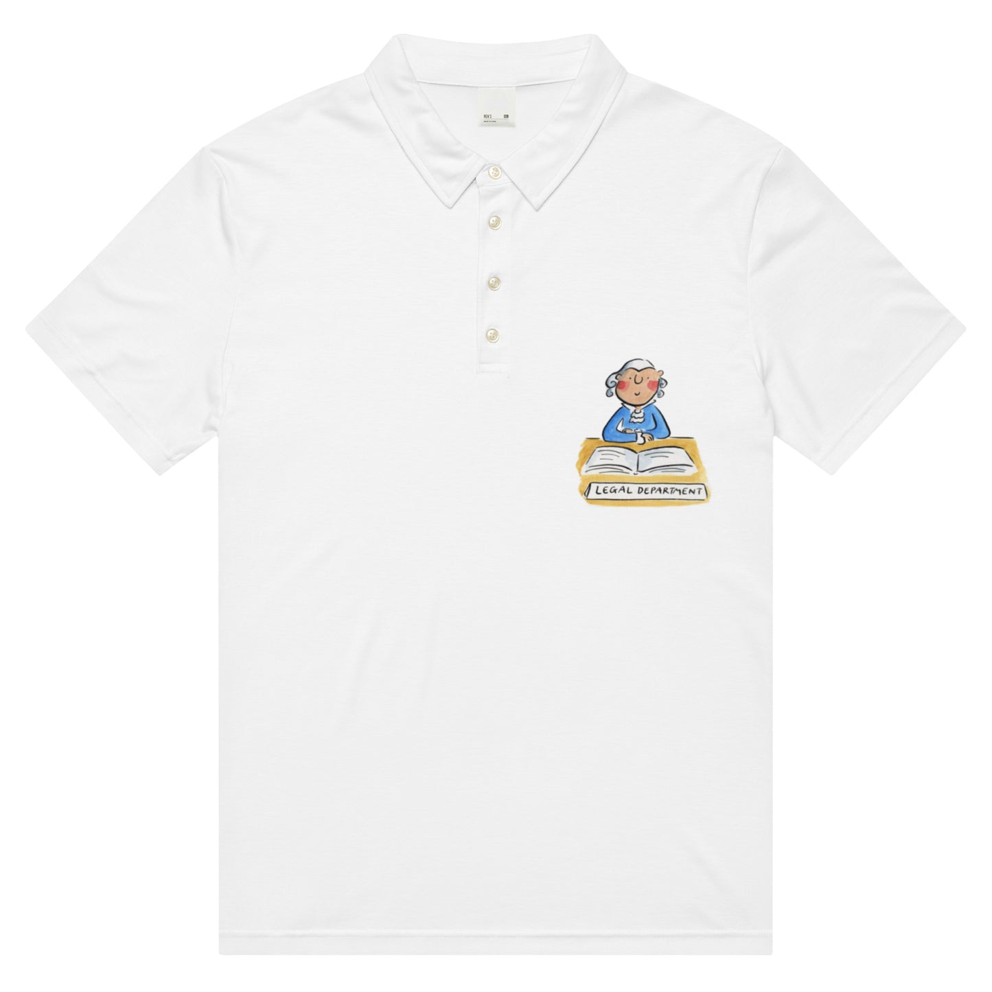 Legal Department Illustration by Rosie Brooks Men’s slim fit polo