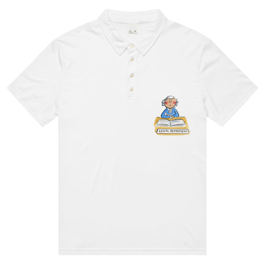 Legal Department Illustration by Rosie Brooks Men’s slim fit polo