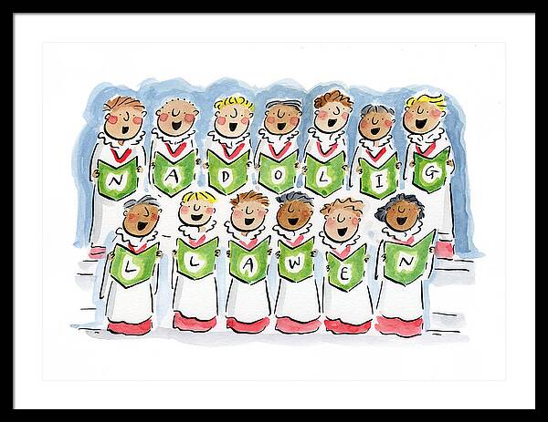 Nadolig Llawen - Framed Print