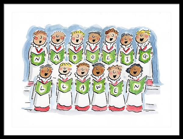 Nadolig Llawen - Framed Print