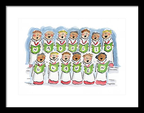 Nadolig Llawen - Framed Print