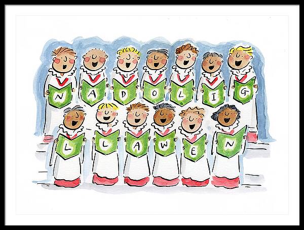 Nadolig Llawen - Framed Print