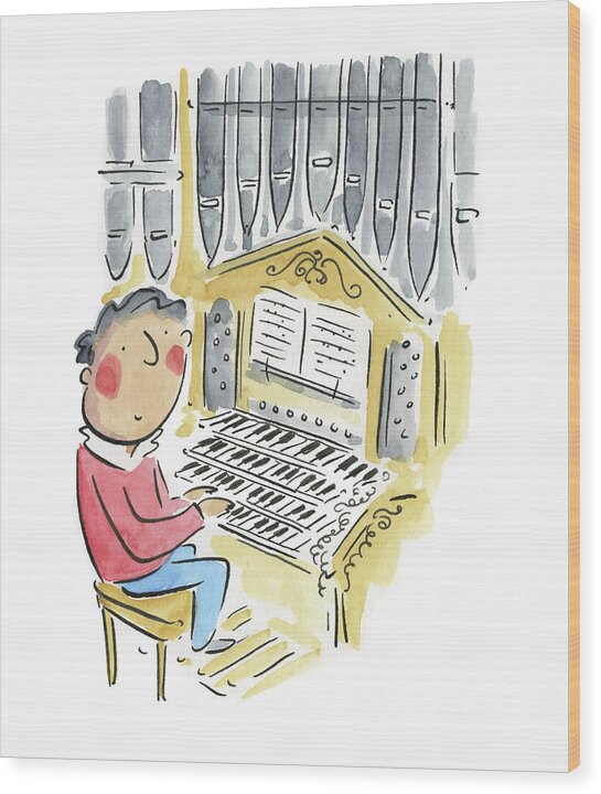 Organ - Wood Print