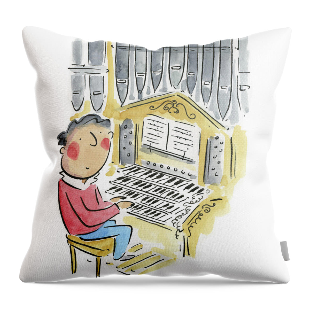 Organ - Throw Pillow