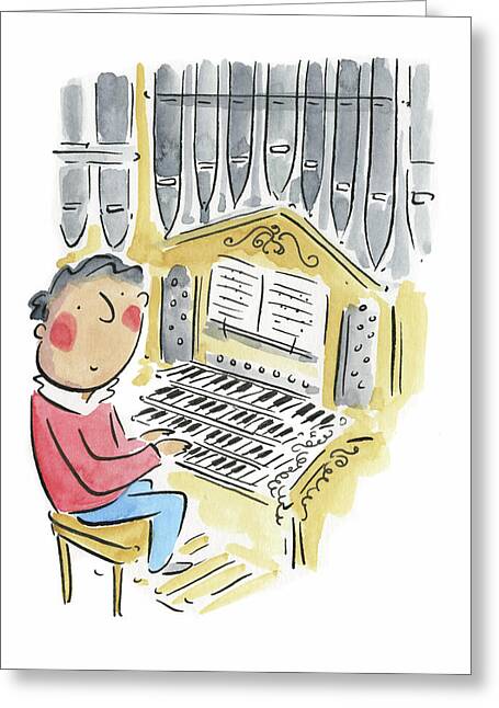 Organ - Greeting Card